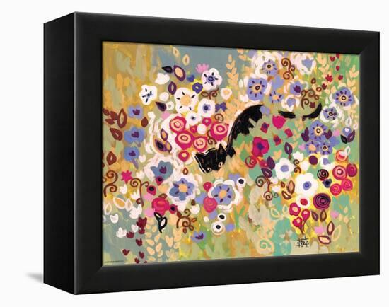 Black Cat Garden-Natasha Wescoat-Framed Premier Image Canvas