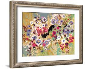 Black Cat Garden-Natasha Wescoat-Framed Giclee Print