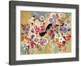 Black Cat Garden-Natasha Wescoat-Framed Giclee Print