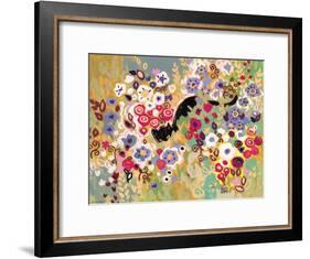 Black Cat Garden-Natasha Wescoat-Framed Giclee Print