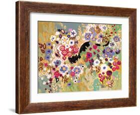 Black Cat Garden-Natasha Wescoat-Framed Giclee Print