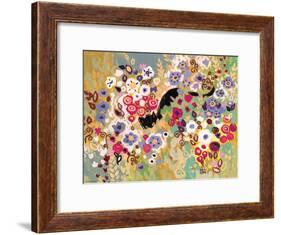 Black Cat Garden-Natasha Wescoat-Framed Giclee Print