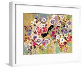 Black Cat Garden-Natasha Wescoat-Framed Giclee Print