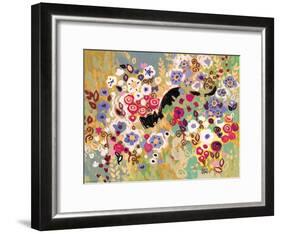 Black Cat Garden-Natasha Wescoat-Framed Giclee Print