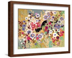 Black Cat Garden-Natasha Wescoat-Framed Giclee Print