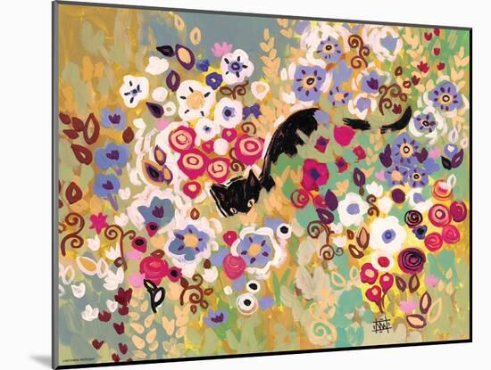 Black Cat Garden-Natasha Wescoat-Mounted Giclee Print