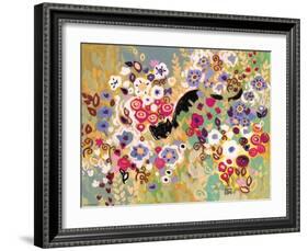 Black Cat Garden-Natasha Wescoat-Framed Giclee Print