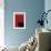 Black Cat in Red-Ikuko Kowada-Framed Giclee Print displayed on a wall