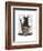 Black Cat in Teacup-Fab Funky-Framed Art Print