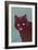 Black Cat Licking Chops-null-Framed Art Print