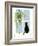 Black Cat on a Window Sill-Crockett Collection-Framed Giclee Print