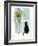 Black Cat on a Window Sill-Crockett Collection-Framed Giclee Print