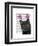 Black Cat Valentines-Fab Funky-Framed Art Print