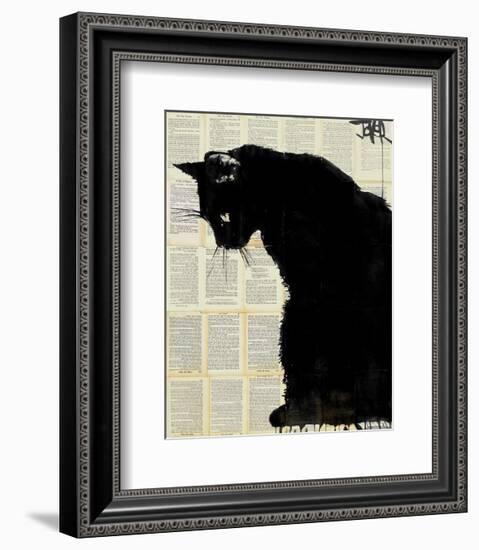 Black Cat-Loui Jover-Framed Art Print