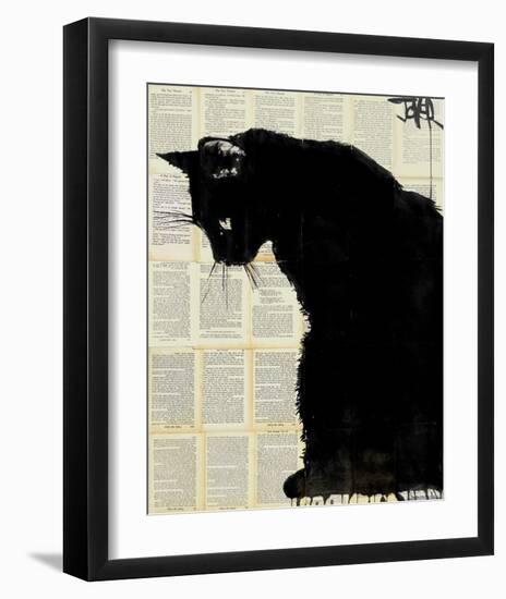 Black Cat-Loui Jover-Framed Art Print