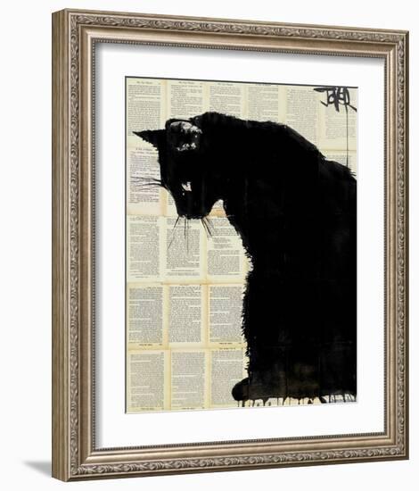 Black Cat-Loui Jover-Framed Art Print