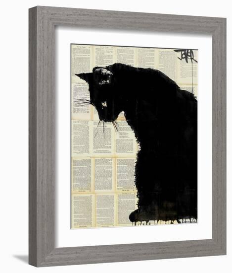 Black Cat-Loui Jover-Framed Art Print