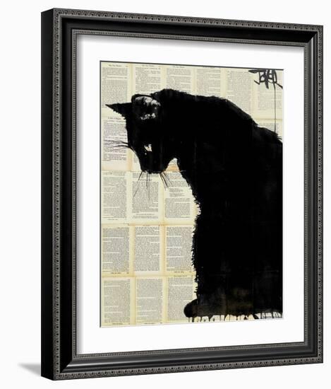 Black Cat-Loui Jover-Framed Art Print