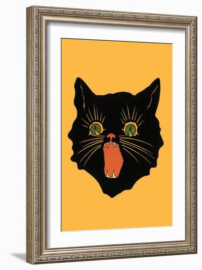 Black Cat-null-Framed Art Print