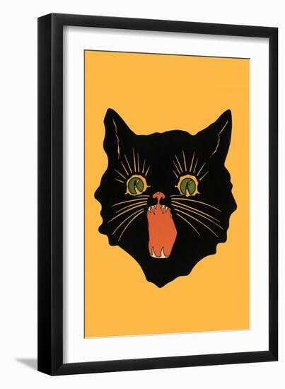 Black Cat-null-Framed Art Print