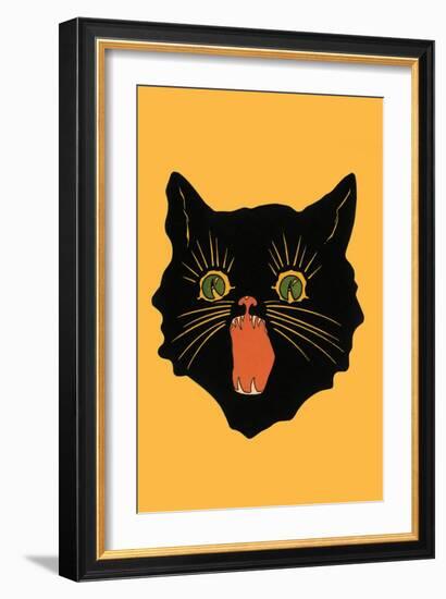 Black Cat-null-Framed Art Print