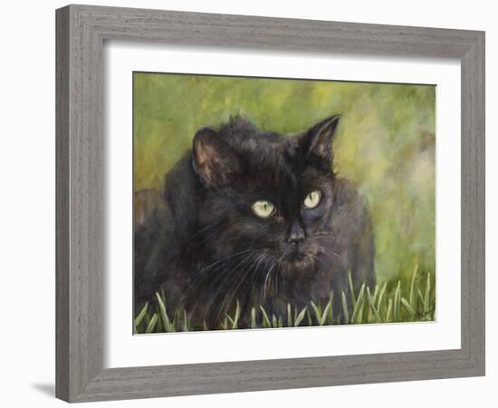 Black Cat-Sarah Davis-Framed Giclee Print