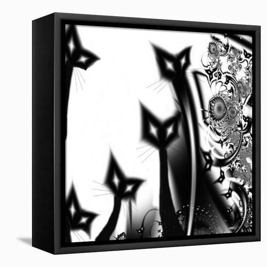 Black Cats-Mindy Sommers-Framed Premier Image Canvas