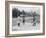 Black Children Playing Golf Photograph-Lantern Press-Framed Art Print