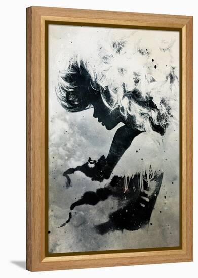 Black Cloud-Alex Cherry-Framed Stretched Canvas