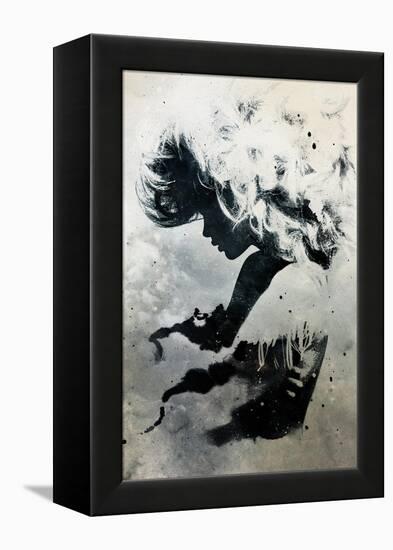 Black Cloud-Alex Cherry-Framed Stretched Canvas