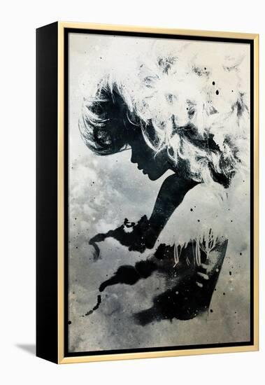 Black Cloud-Alex Cherry-Framed Stretched Canvas