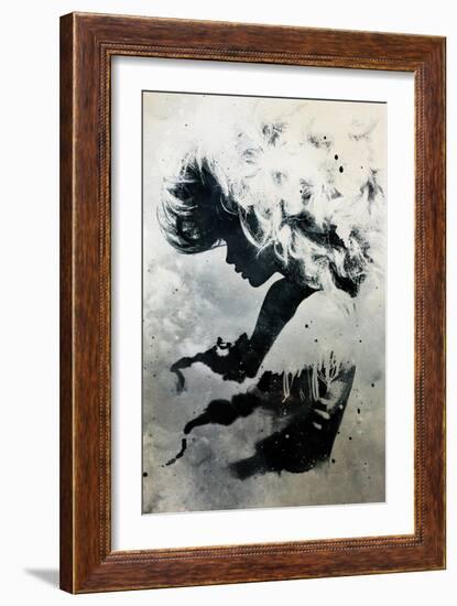 Black Cloud-Alex Cherry-Framed Art Print