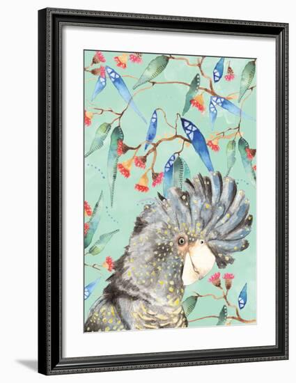 Black Cockatoo-null-Framed Art Print