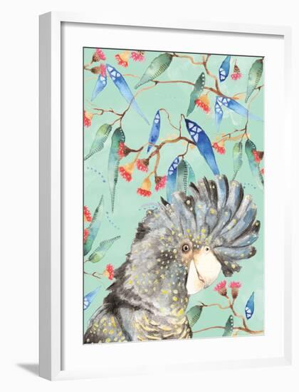 Black Cockatoo-null-Framed Art Print