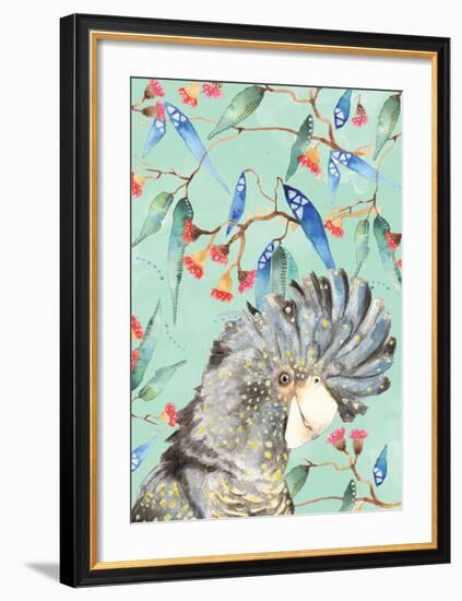 Black Cockatoo-null-Framed Art Print