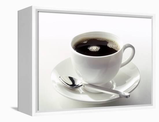 Black Coffee in a White Cup-Klaus Arras-Framed Premier Image Canvas