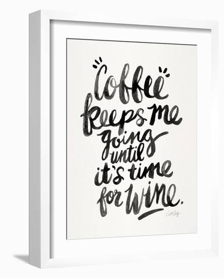 Black Coffee Wine-Cat Coquillette-Framed Giclee Print