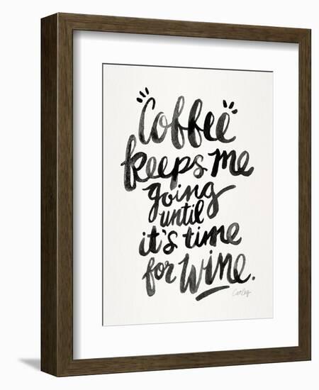 Black Coffee Wine-Cat Coquillette-Framed Premium Giclee Print