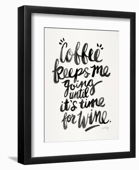 Black Coffee Wine-Cat Coquillette-Framed Premium Giclee Print