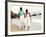 Black Couple Walking Together on the Beach-Bill Bachmann-Framed Photographic Print