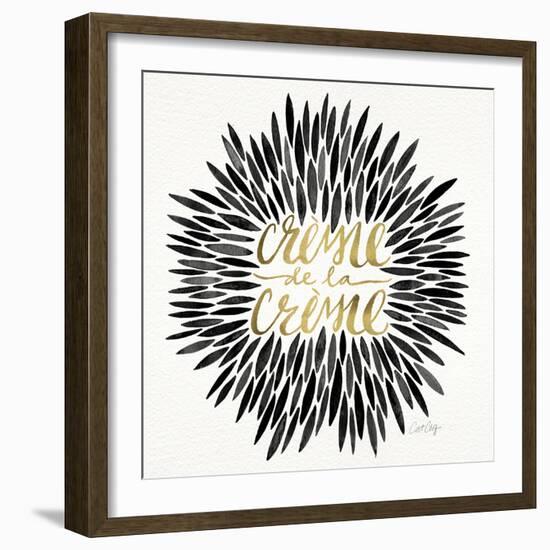 Black-CremeDeLaCreme-artprint-Cat Coquillette-Framed Giclee Print