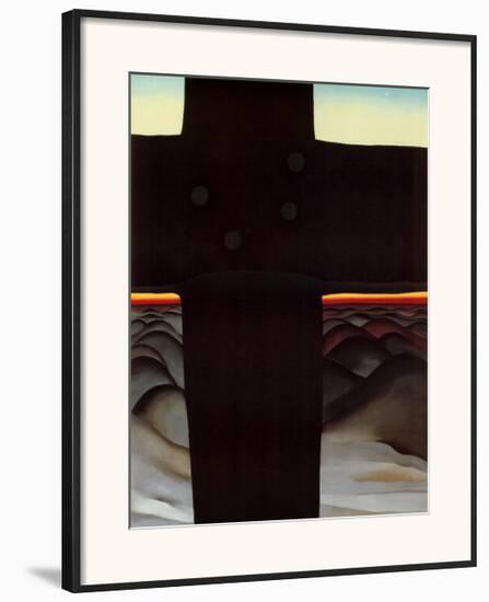 Black Cross New Mexico-Georgia O'Keeffe-Framed Art Print