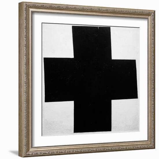Black Cross-Kasimir Malevich-Framed Giclee Print