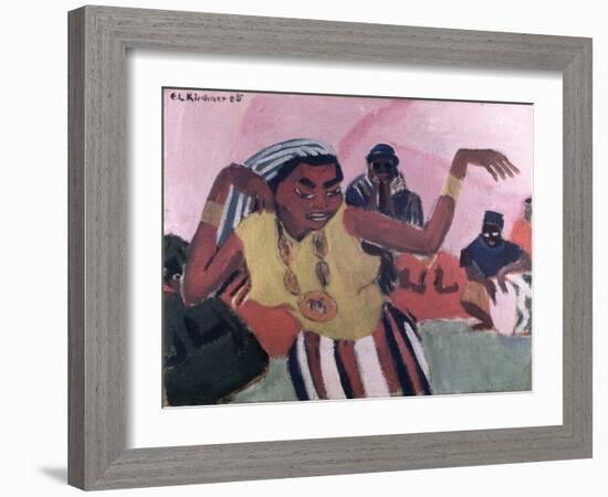 Black Dancer, 1909-Ernst Ludwig Kirchner-Framed Giclee Print