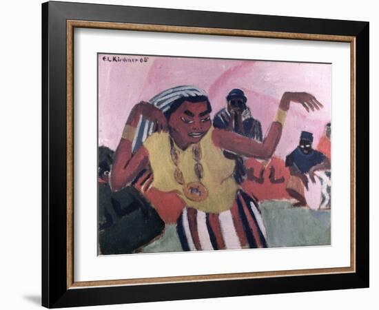 Black Dancer, 1909-Ernst Ludwig Kirchner-Framed Giclee Print