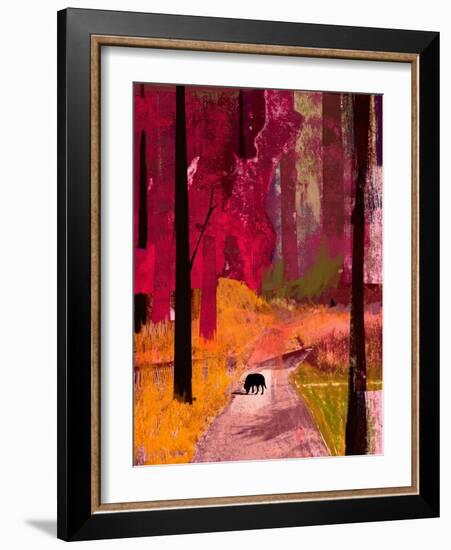 Black Dog, 2013-David McConochie-Framed Giclee Print