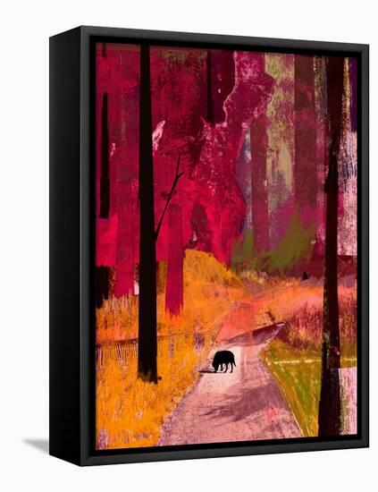 Black Dog, 2013-David McConochie-Framed Premier Image Canvas