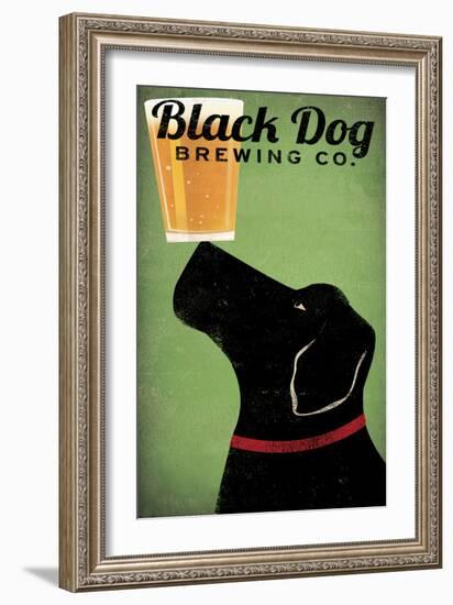 Black Dog Brewing Co on Green-Ryan Fowler-Framed Art Print