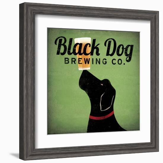 Black Dog Brewing Co on Green-Ryan Fowler-Framed Art Print