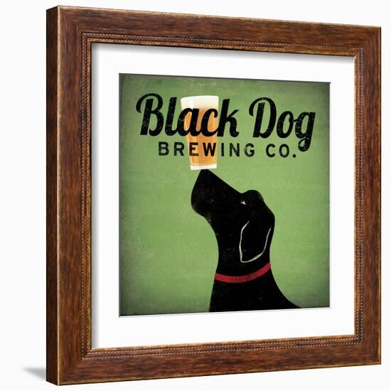 Black Dog Brewing Co on Green-Ryan Fowler-Framed Art Print